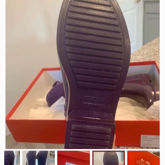 Coach Rain Boots back lace corset - Picture 4 of 6